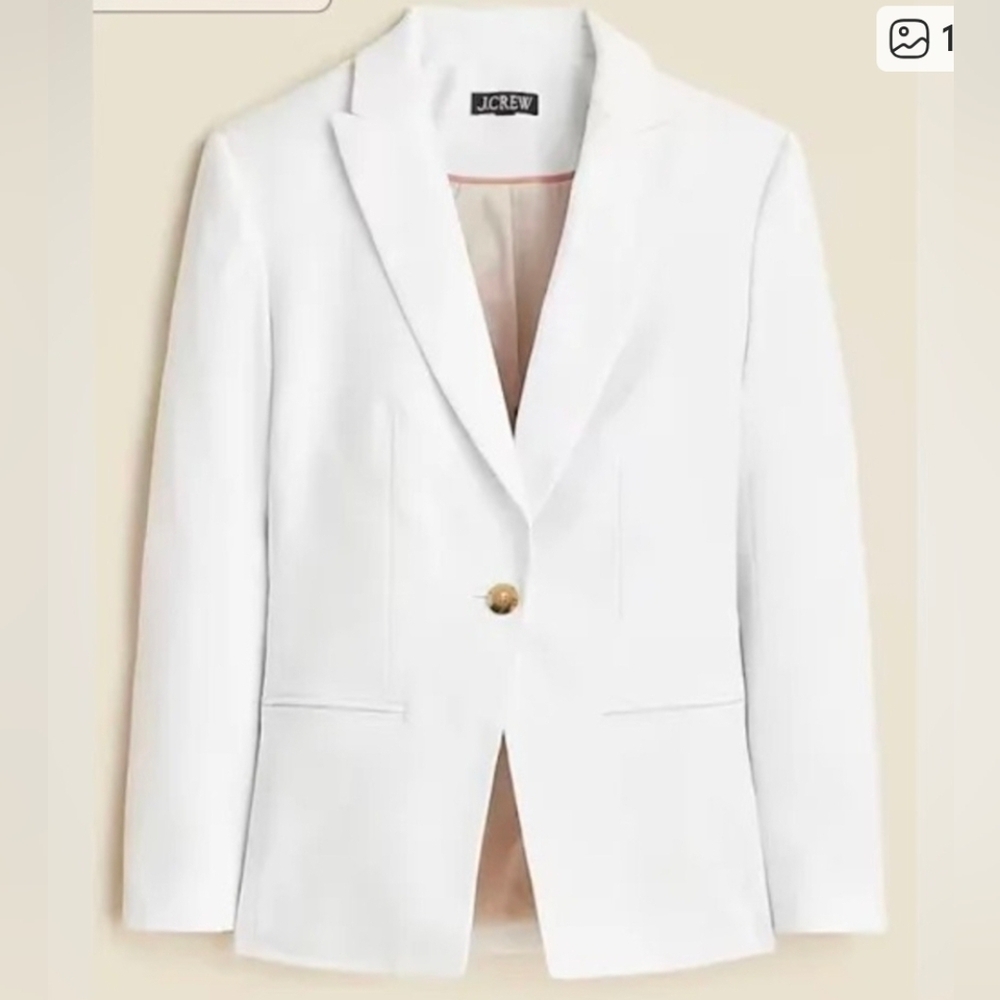 J. Crew Alexandra Linen Blazer Sz 12